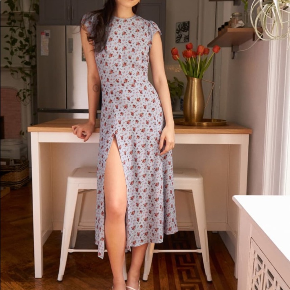 Reformation Gavin dress Petunia size 4 🩵